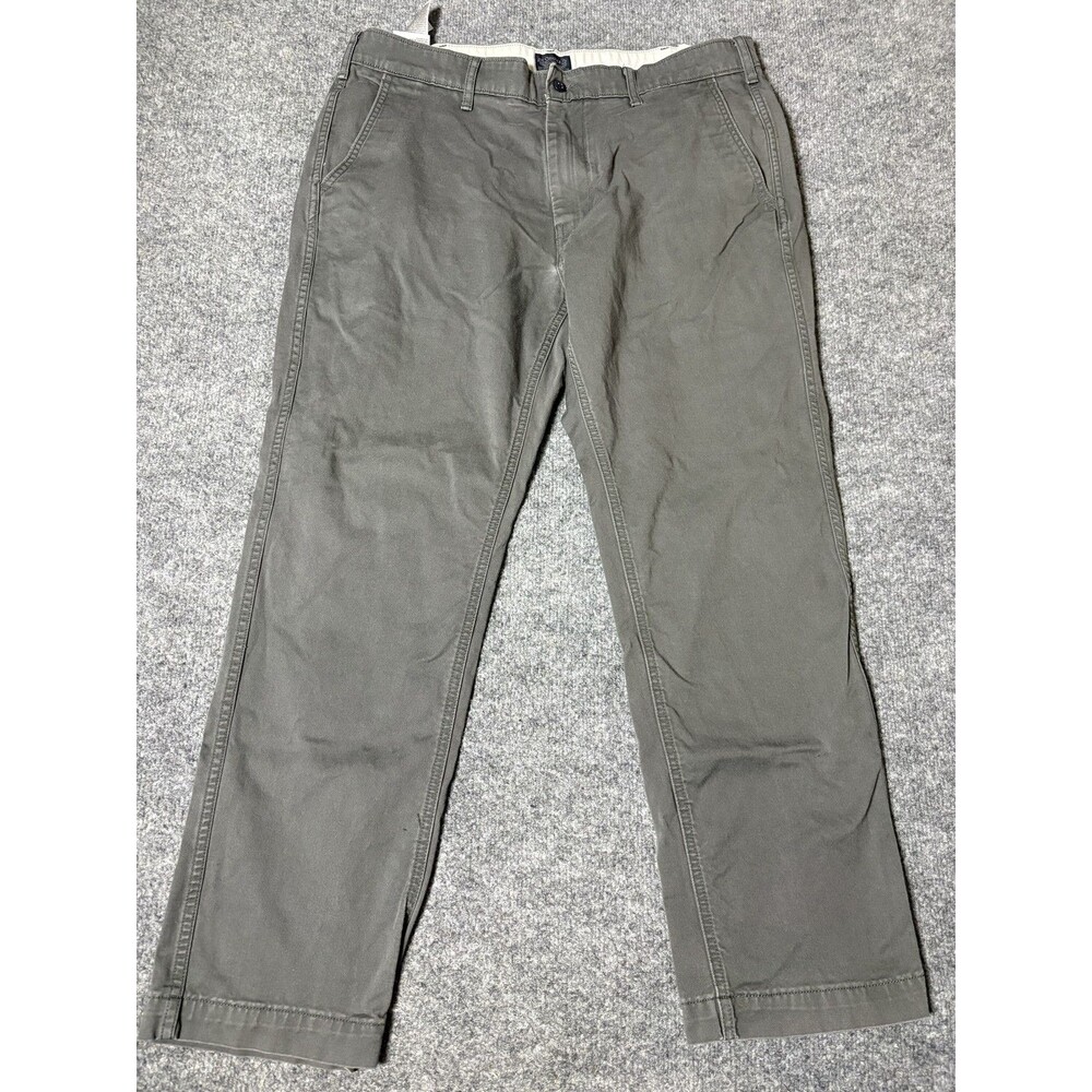 Levi's Chino Pants Mens 36x30 Gray Regular Fit Stretch Flat Front Casual